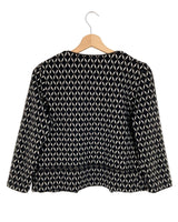 Chaqueta tejida con diseño
