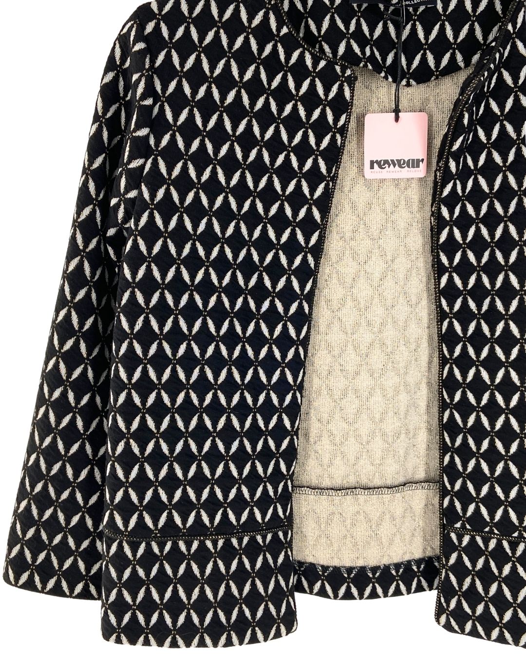 Chaqueta tejida con diseño
