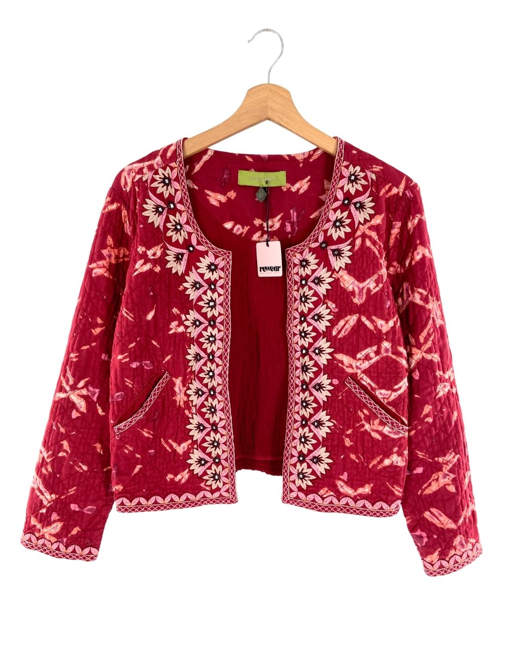 Chaqueta abierta acolchada