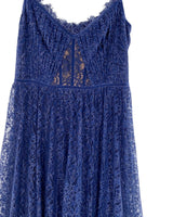 Maxi vestido en blonda
