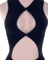 Body sleeveless con textura