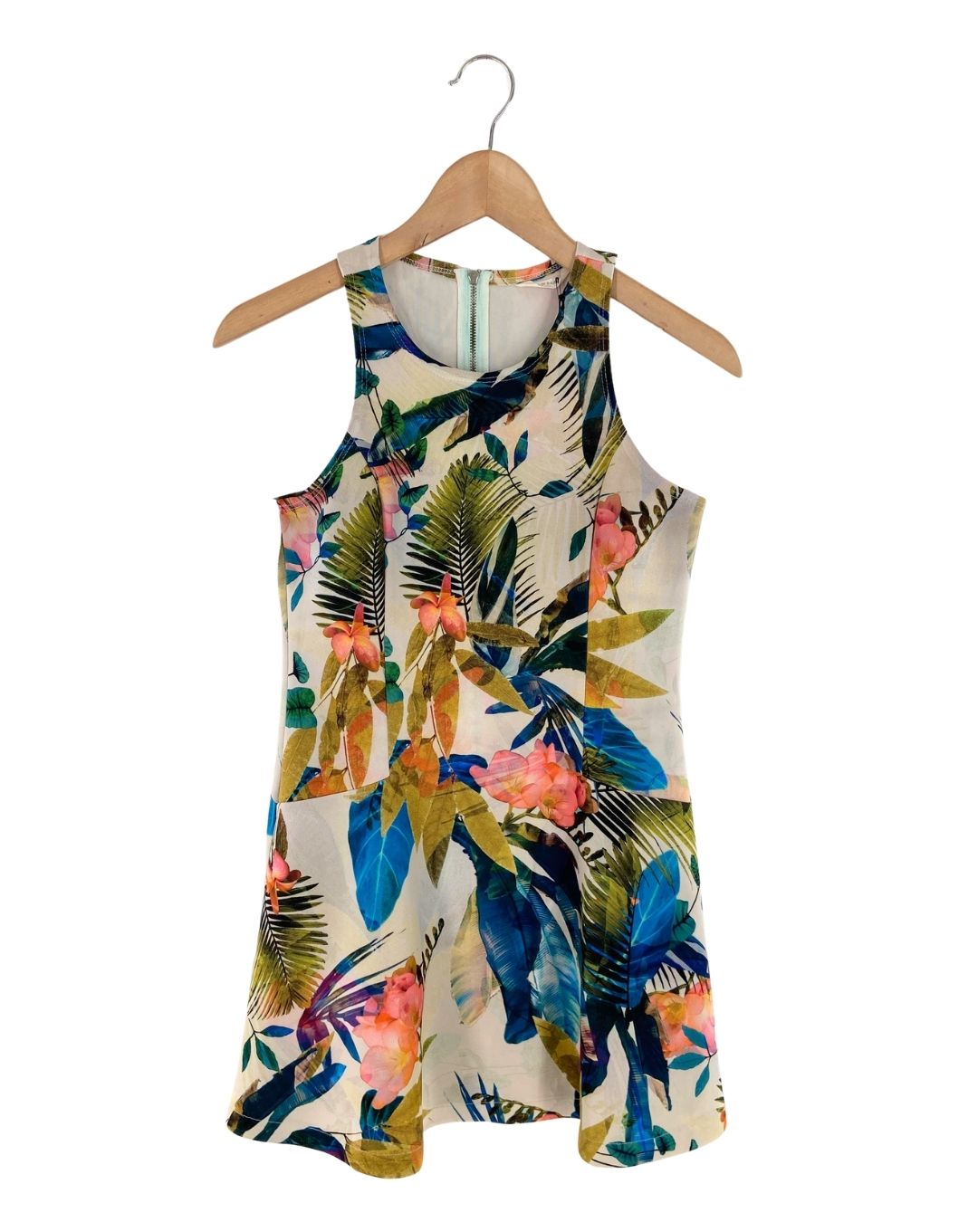 Vestido mini sleeveless print