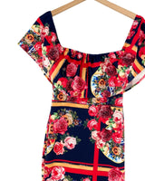 Maxi vestido sirena print