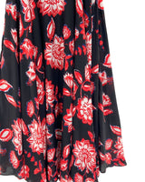 Maxi falda amplia print flores