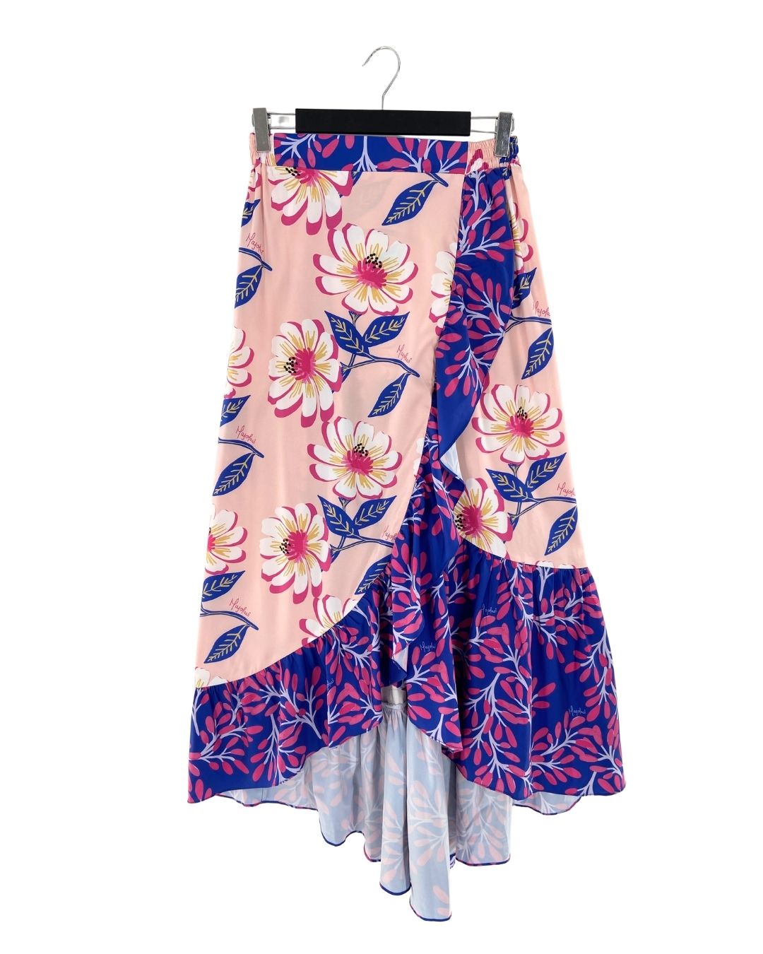 Falda midi abierta