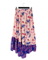Falda midi abierta