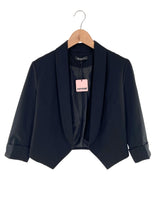 Chaqueta crop suit abierta