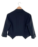 Chaqueta crop suit abierta