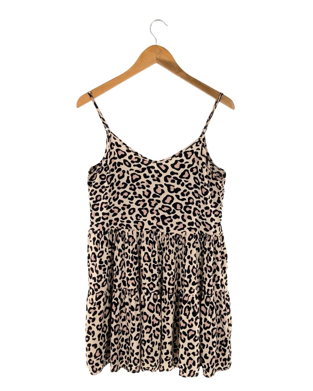 Vestido mini de tiras animal