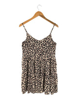 Vestido mini de tiras animal