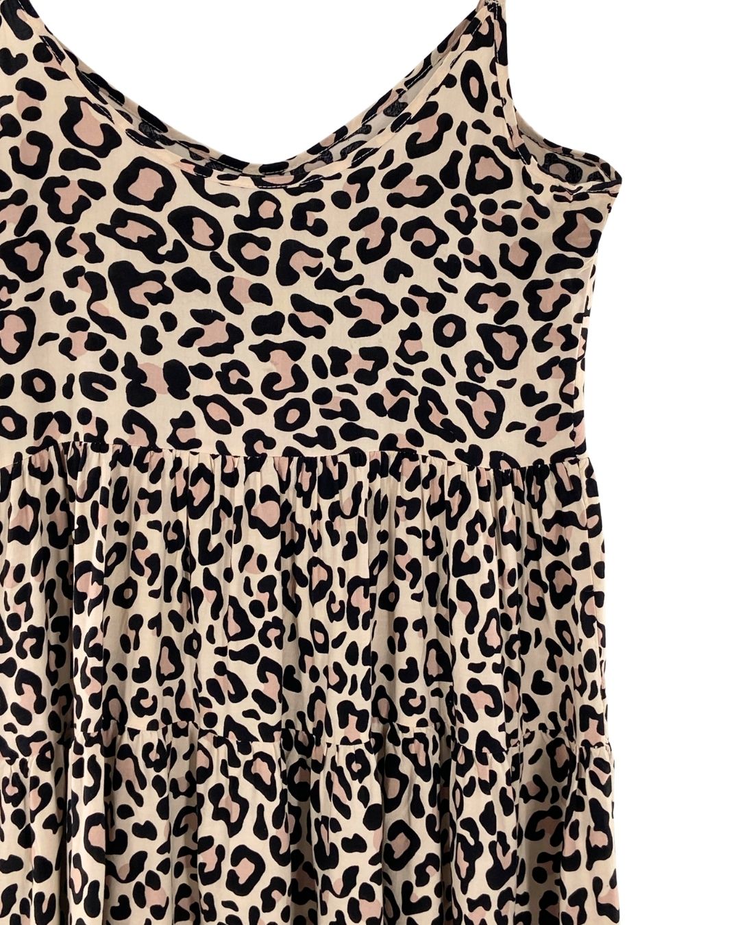 Vestido mini de tiras animal