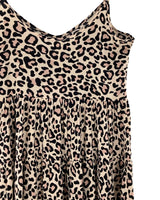 Vestido mini de tiras animal