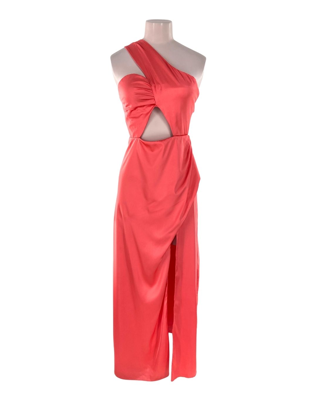 Maxi vestido satinado