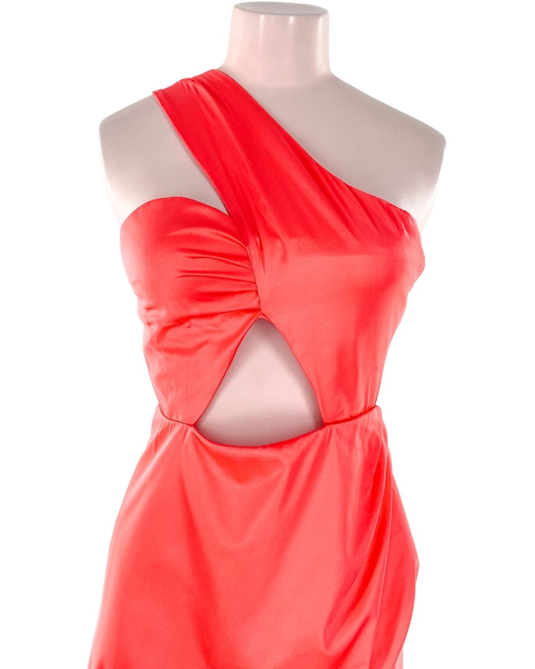 Maxi vestido satinado