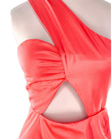 Maxi vestido satinado