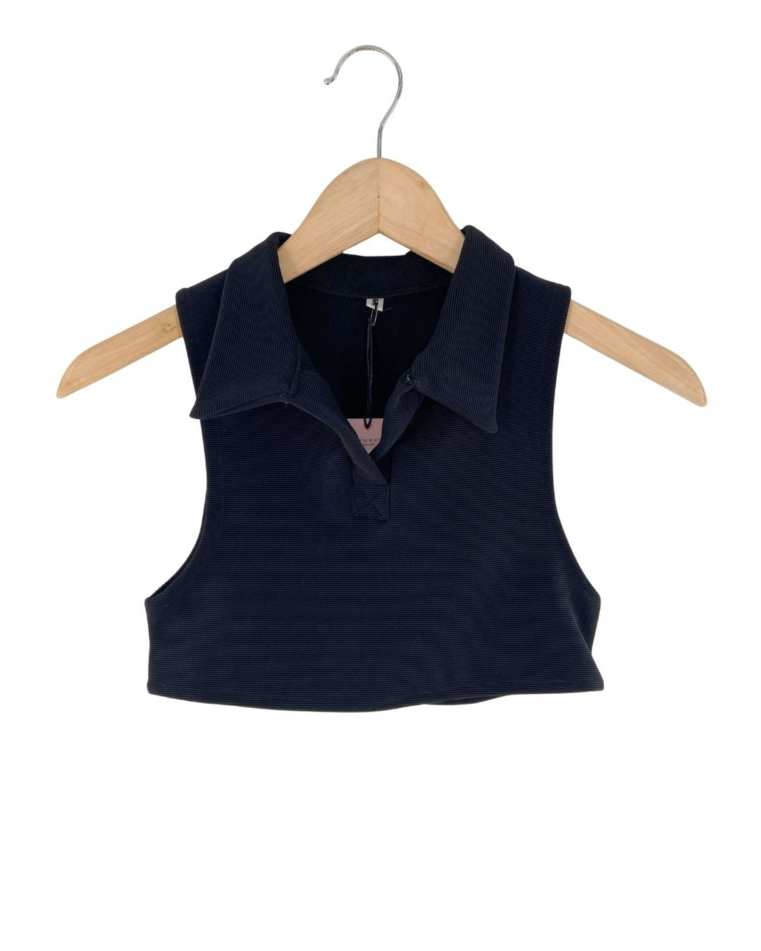 Blusa crop sleeveless