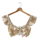 Crop top de tiras con print