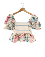 Blusa manga globo con print