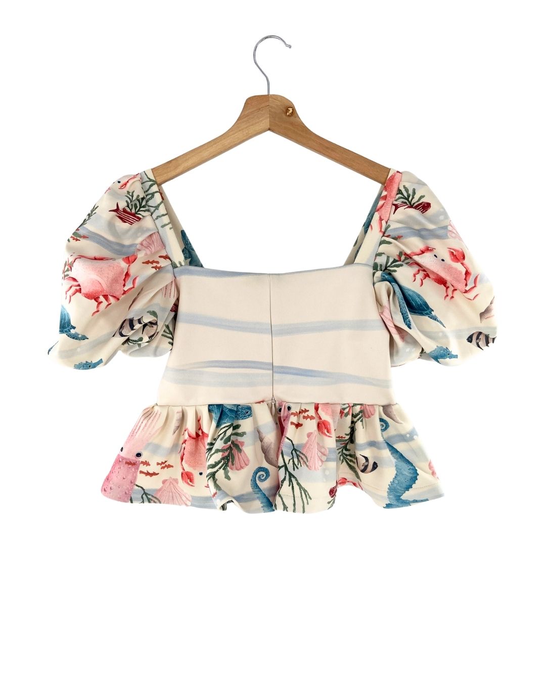 Blusa manga globo con print