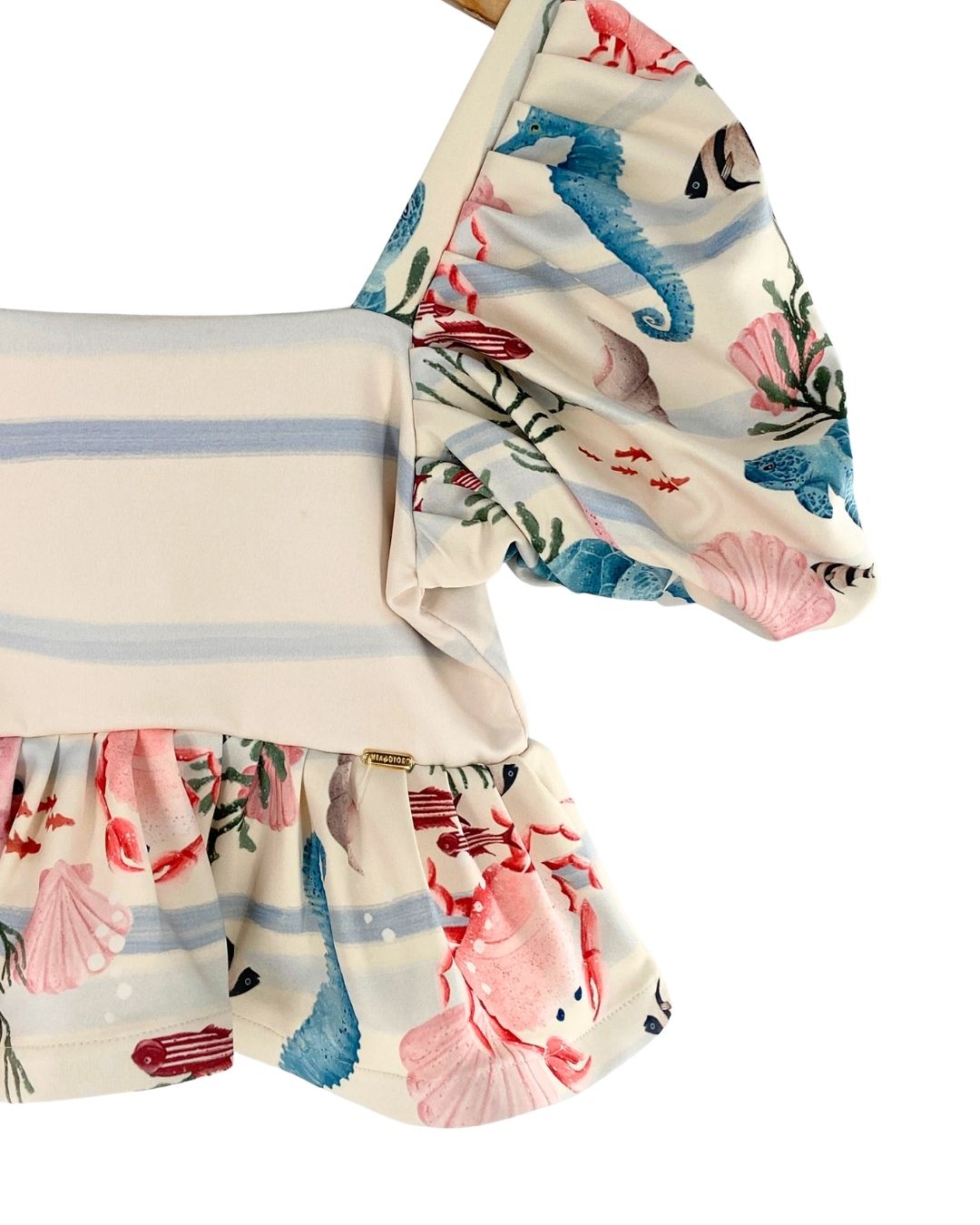 Blusa manga globo con print