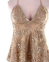 Blusa de tiras en lentejuelas