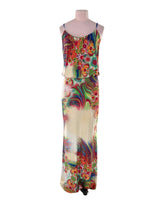 Maxi vestido de tiras licrado