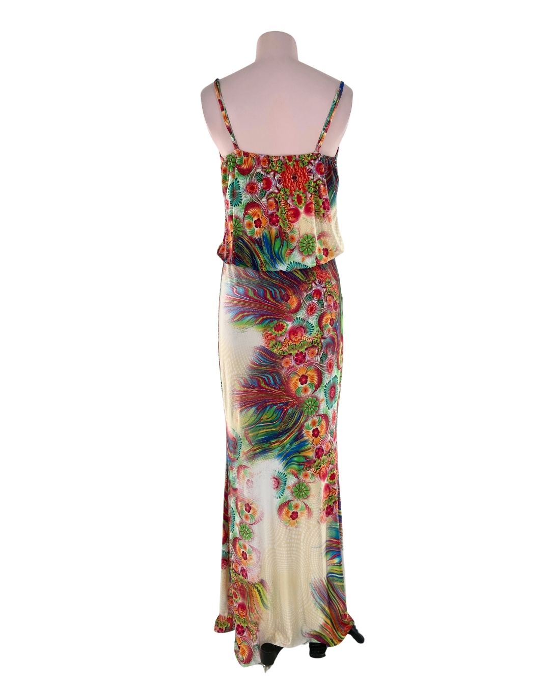 Maxi vestido de tiras licrado