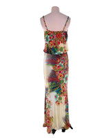 Maxi vestido de tiras licrado
