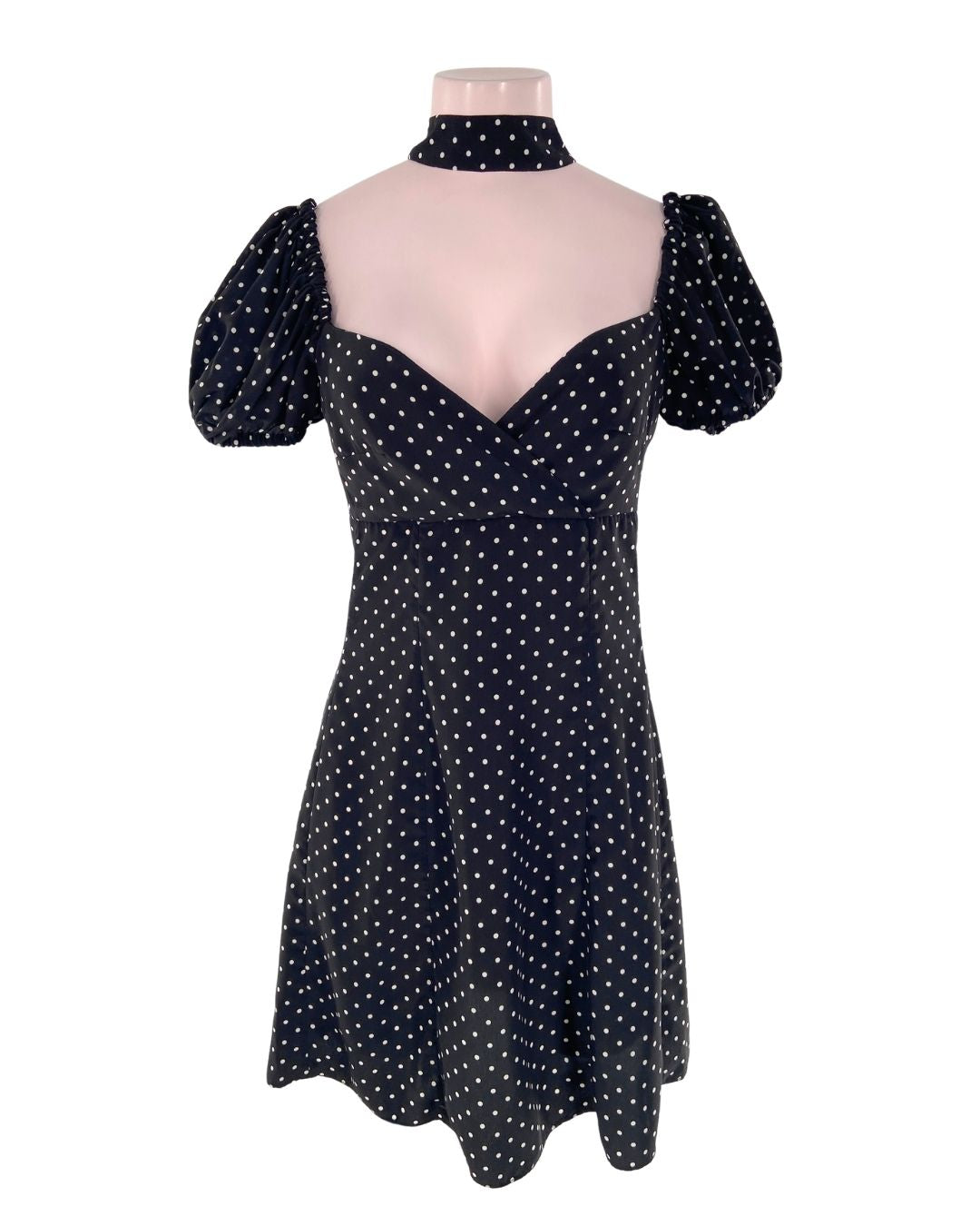 Vestido mini al cuello print