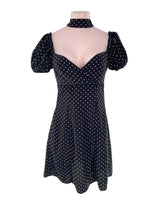 Vestido mini al cuello print