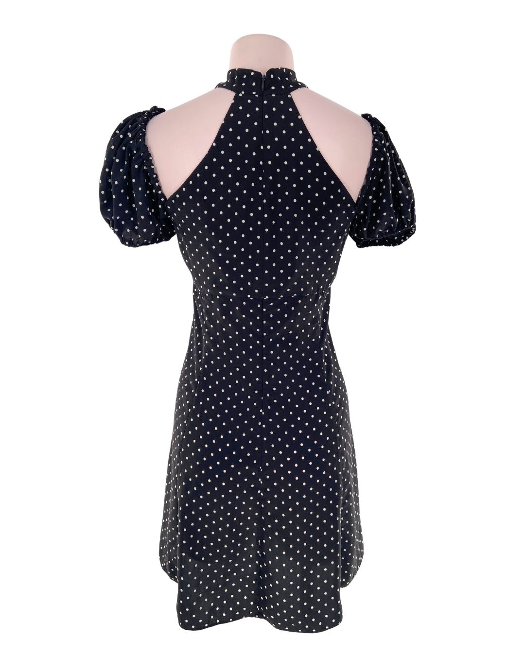 Vestido mini al cuello print