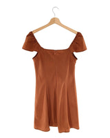 Vestido tiras en vuelo mini