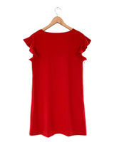Vestido mini recto con textura