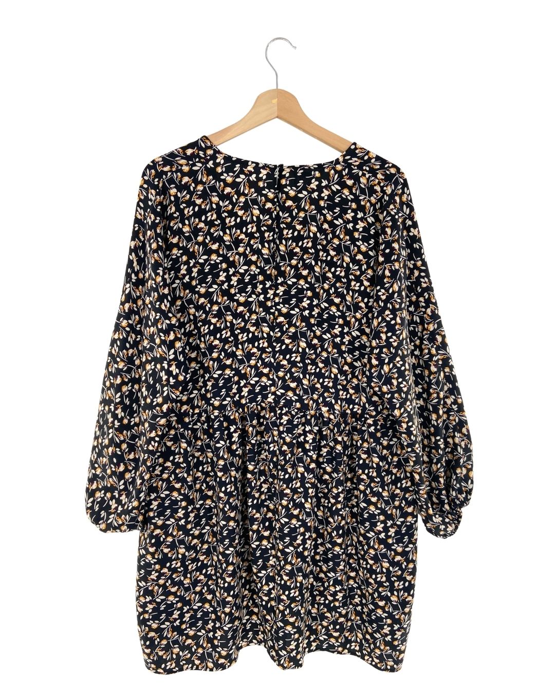 Vestido mini oversize print