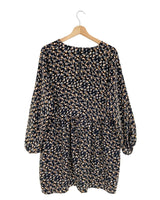 Vestido mini oversize print