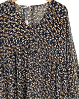 Vestido mini oversize print
