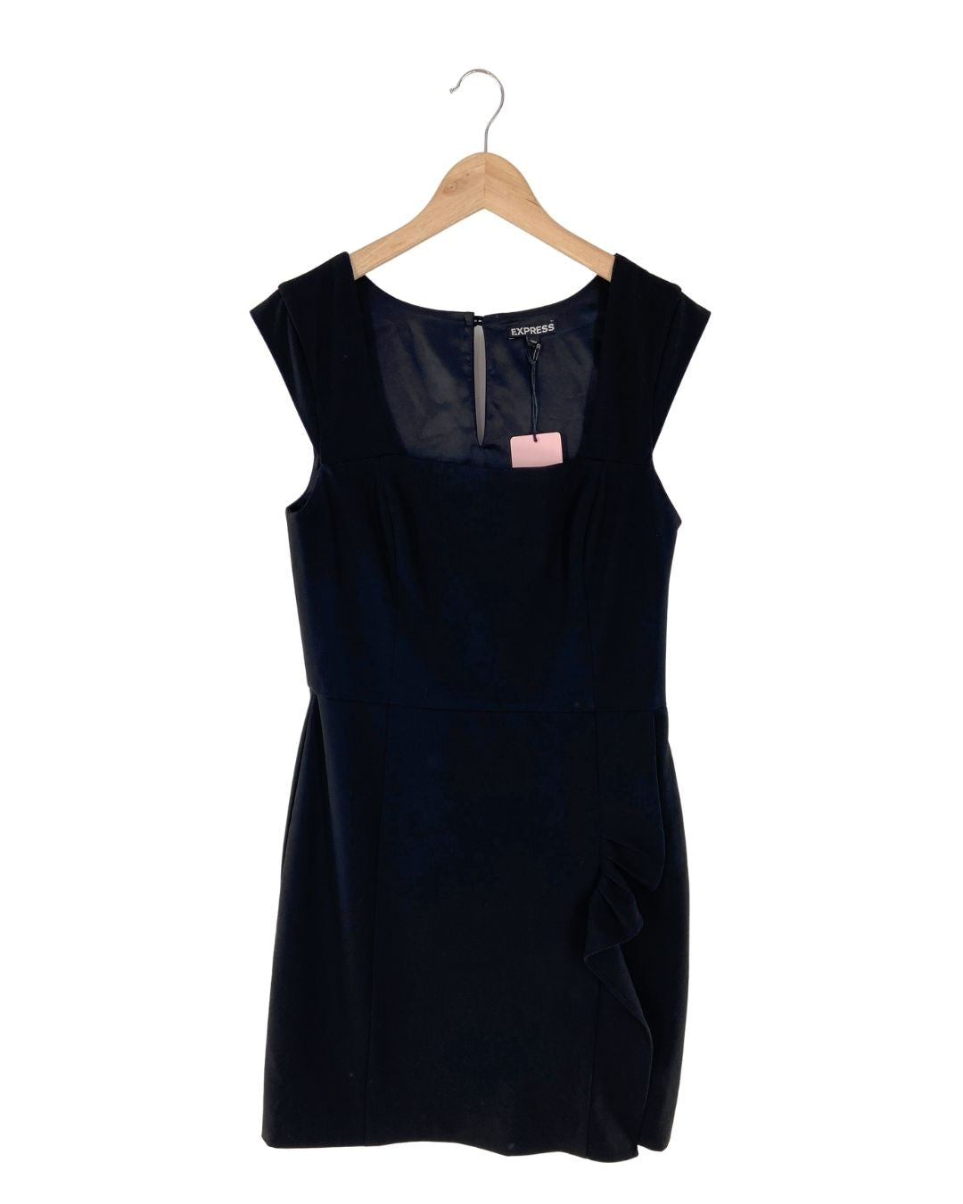 Vestido midi escote cuadrado