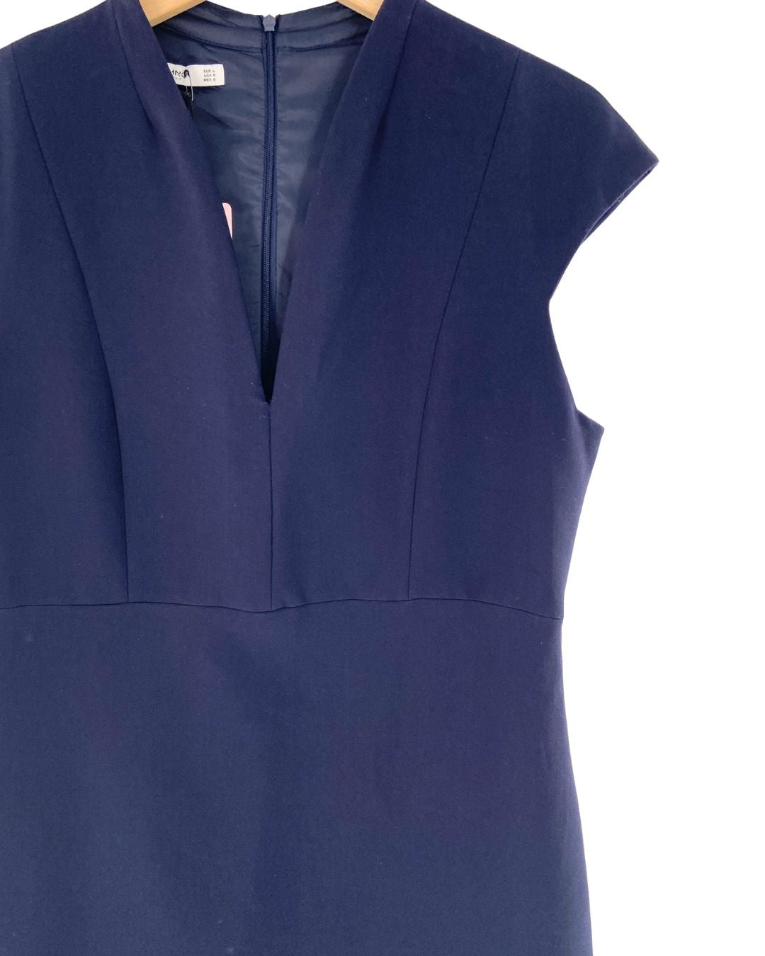 Vestido midi suit manga puente
