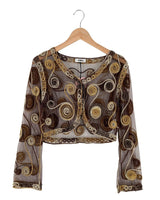 Blusa crop en mesh