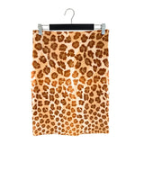 Falda midi satinada animal