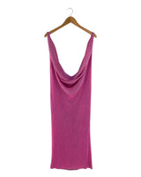 Vestido oversize escote caido