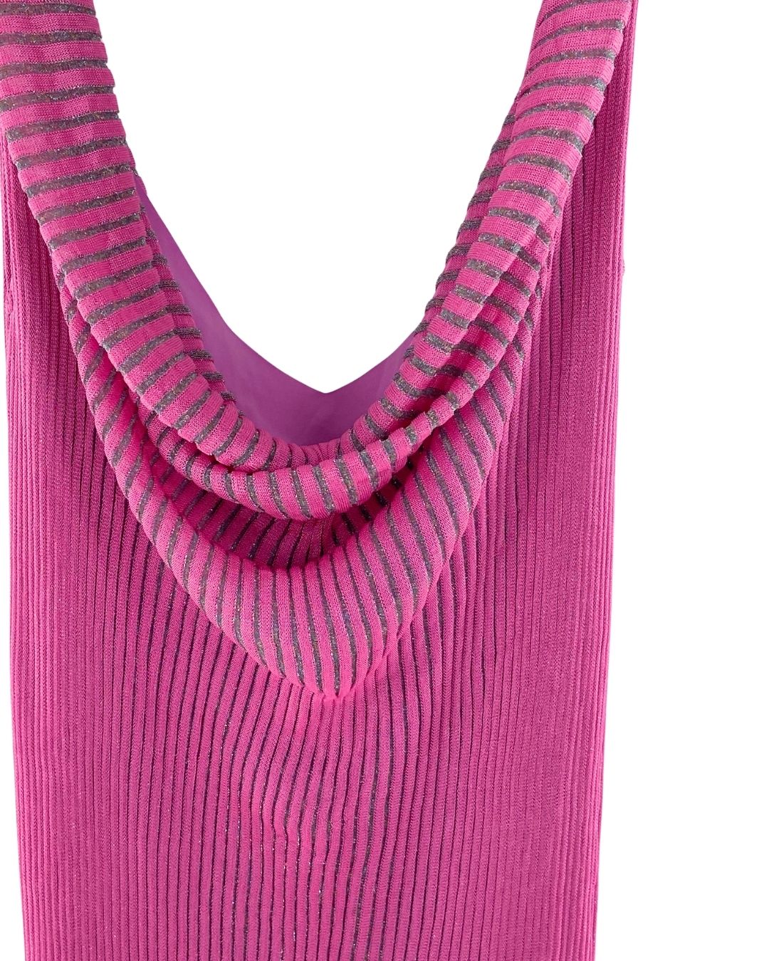 Vestido oversize escote caido