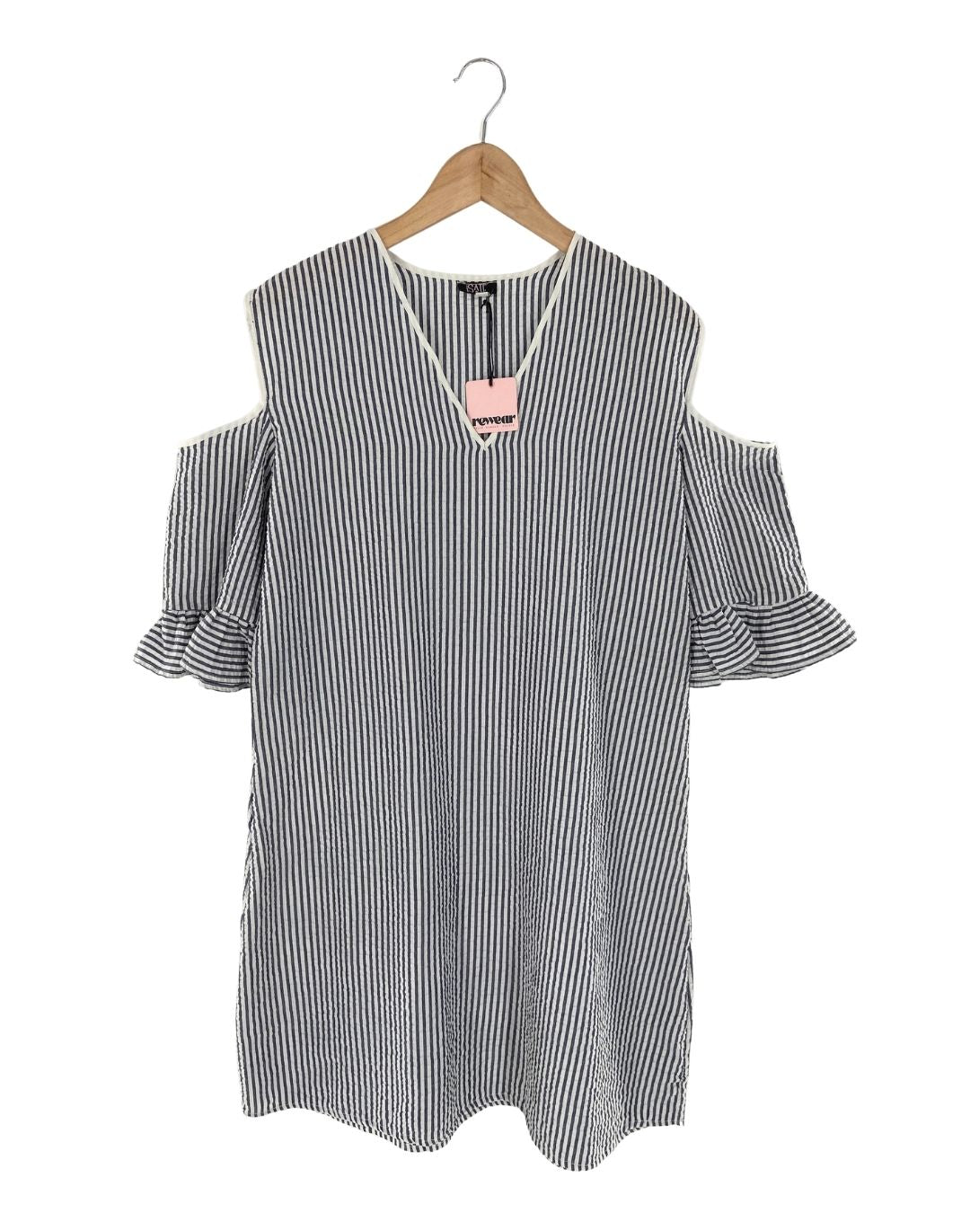 Vestido midi a rayas