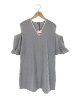 Vestido midi a rayas