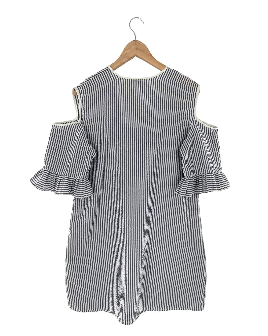 Vestido midi a rayas