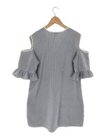 Vestido midi a rayas