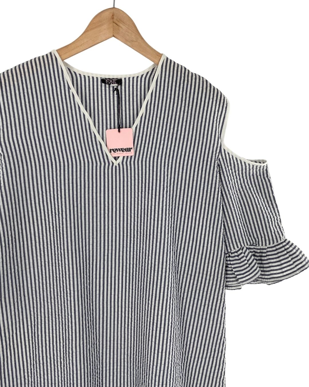 Vestido midi a rayas