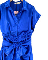 Vestido midi satinado