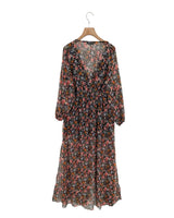 Maxi vestido traslucido print