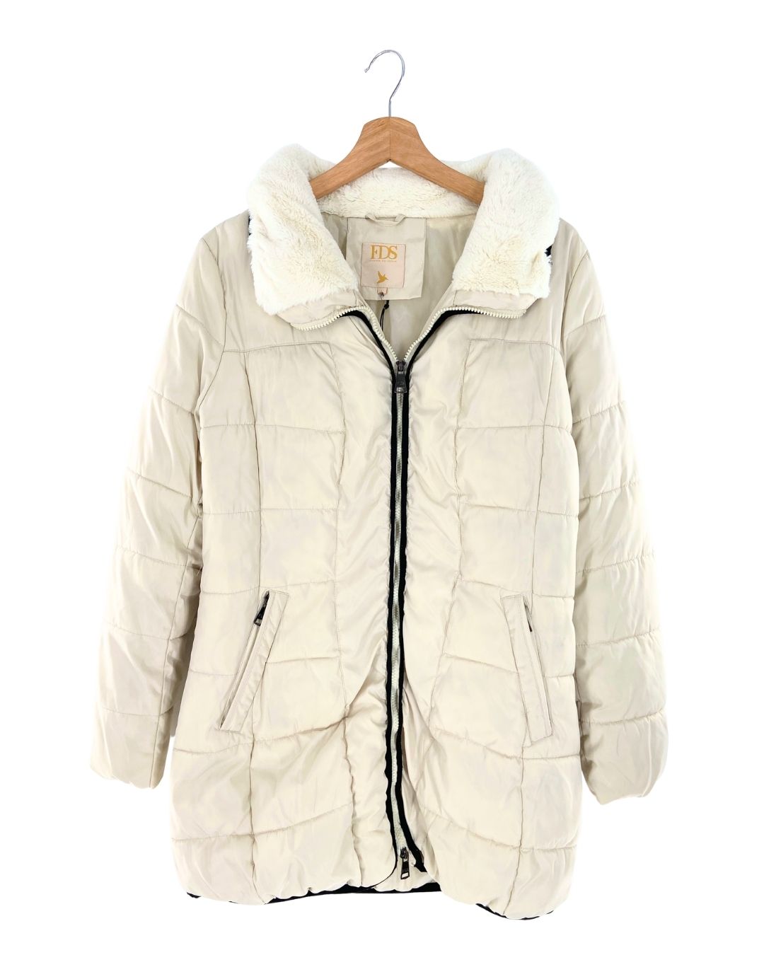 Chaqueta midi acolchada